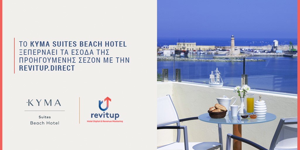 Η Συνεργασία του Kyma Suites Beach Hotel με την Revitup.Direct Ξεπερνά τα Έσοδα της Προηγουμένης Σεζόν με ένα Ολιστικό Rebranding